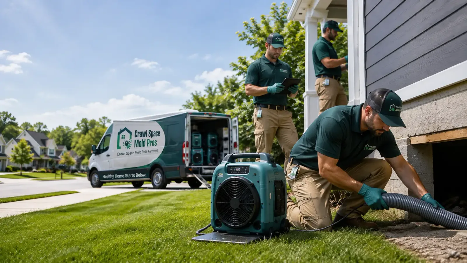 Crawl Space Mold Removal in Bloomington, NE